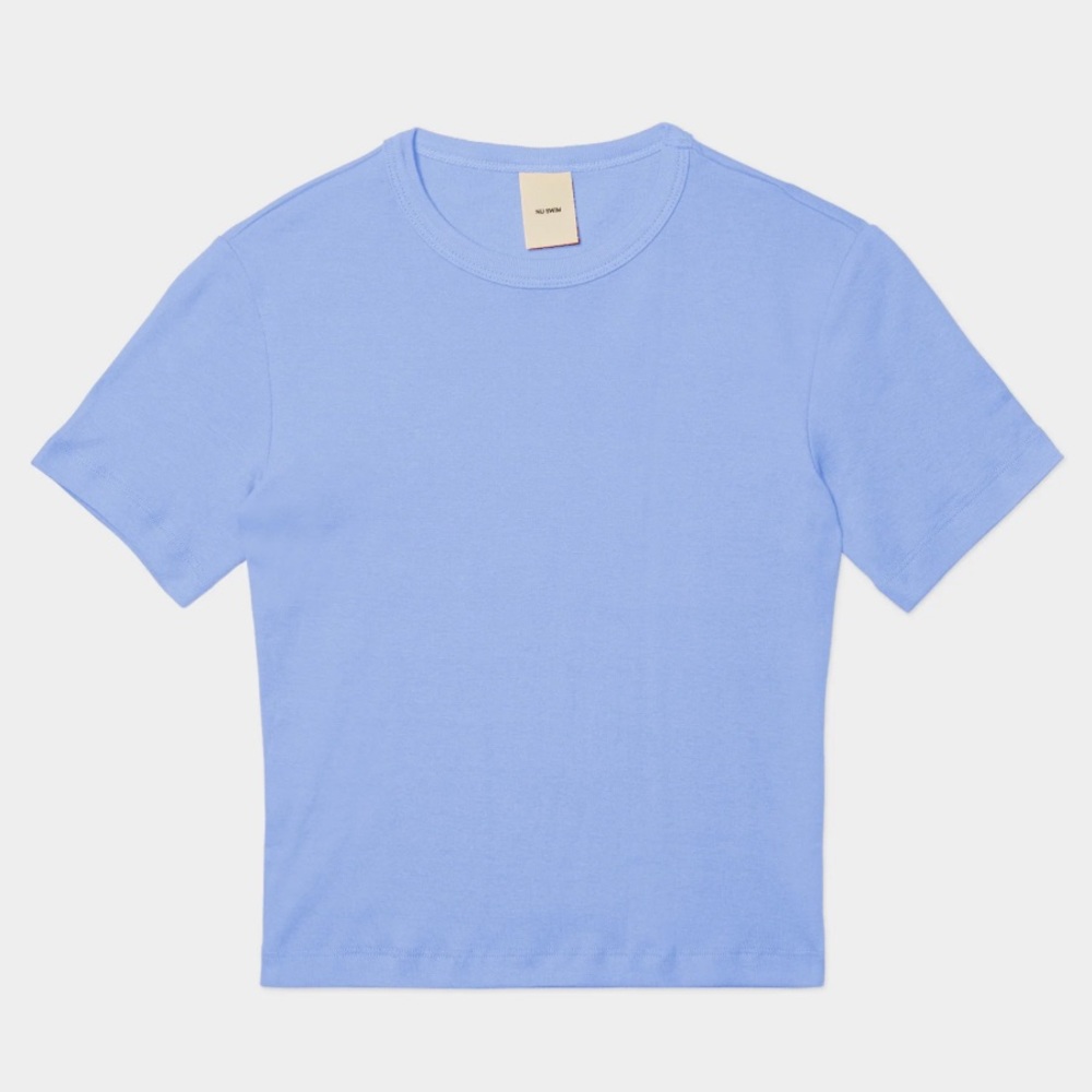 Nu Swim ORGANIC COTTON DAILY TEE, PERIWINKLE